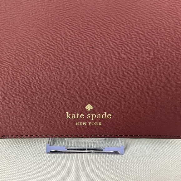 Kate Spade Floral Bulldog Pup Cherrywood Zip Crossbody Novelty Retired NWOT - Picture 12 of 13